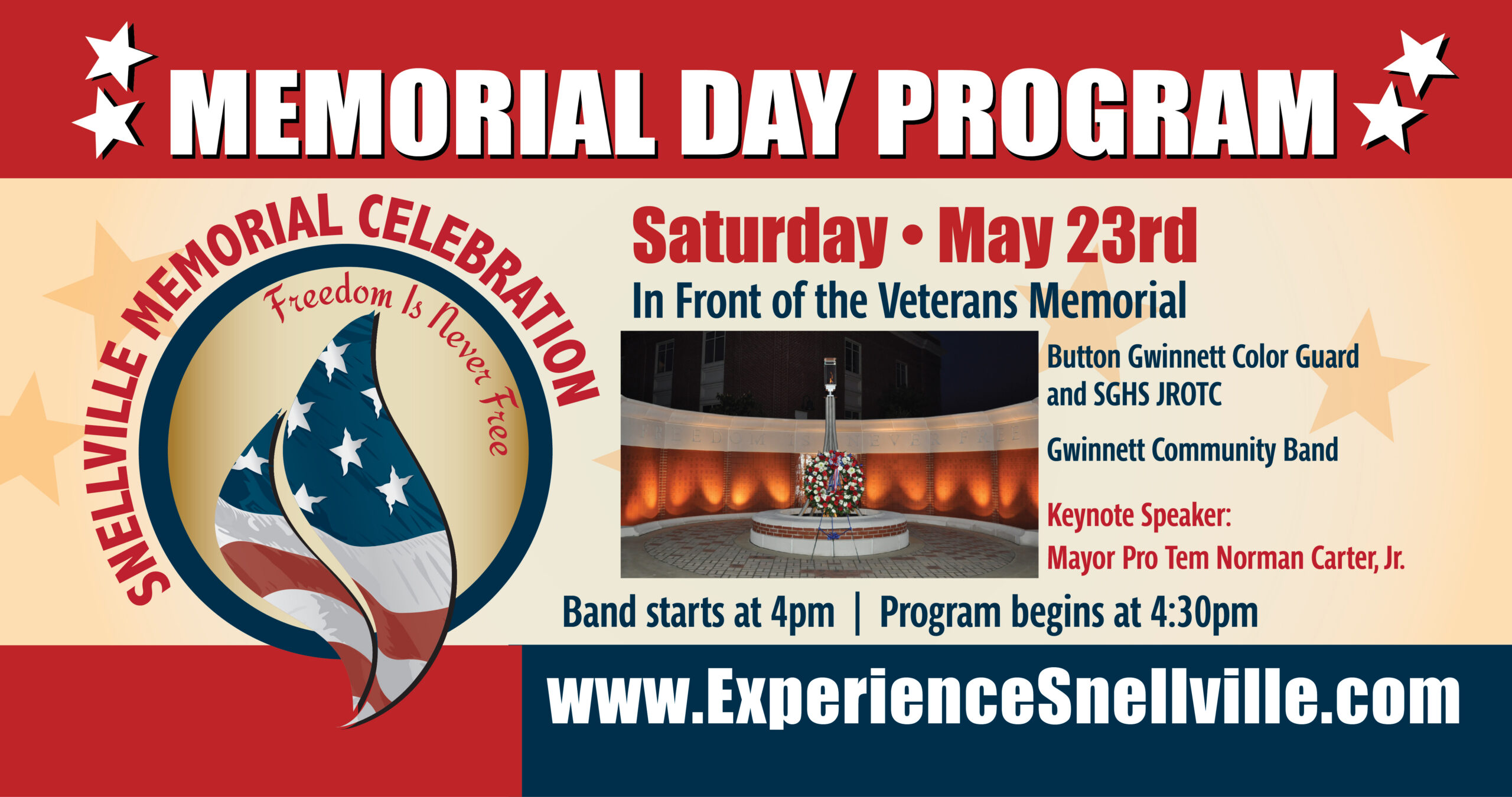 Memorial Day Celebration in Snellville GA 2026